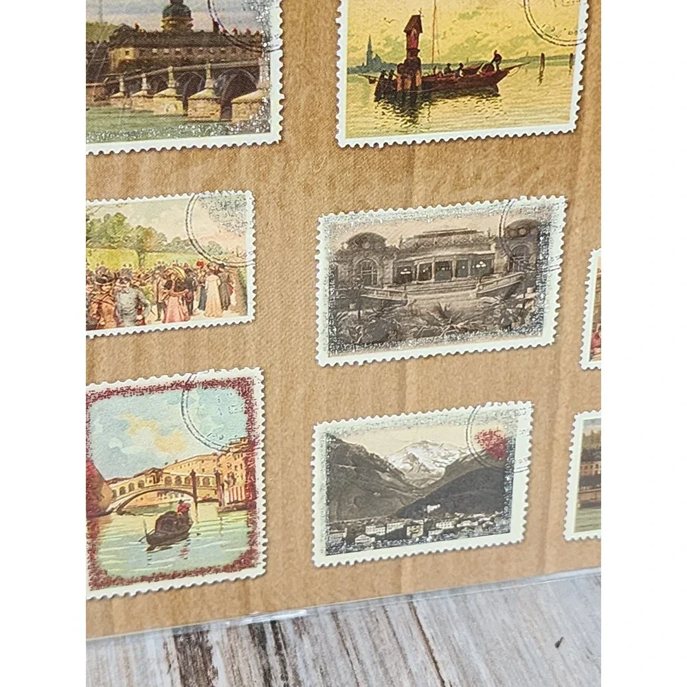 Papyrus Christopher Vine Embossed Glittery Stamos If The World Blank Card
